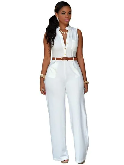 Sleeveless Slim Jumpsuit