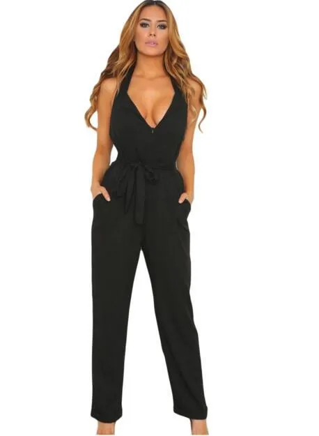 Sleeveless Slim Jumpsuit