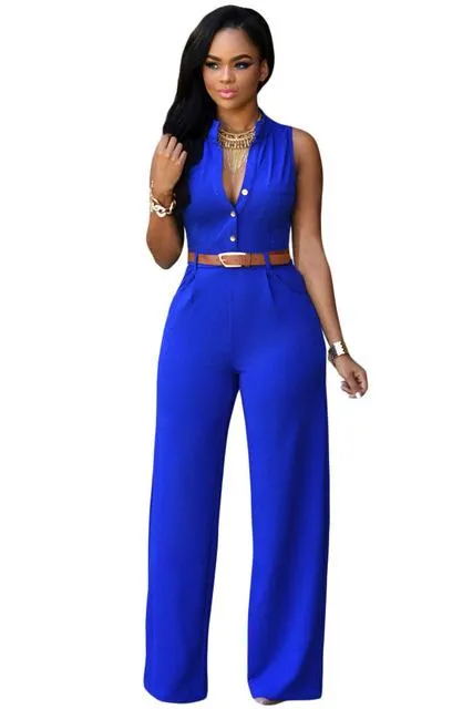 Sleeveless Slim Jumpsuit