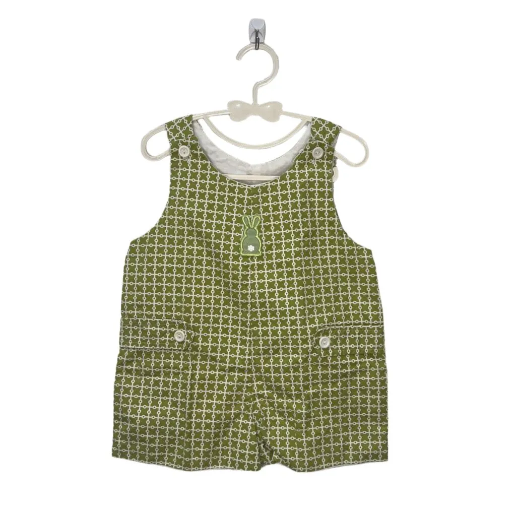 Sleeveless Smocked Romper / Bunny