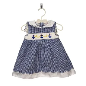 Sleeveless Smocked Set   Hat / Anchors