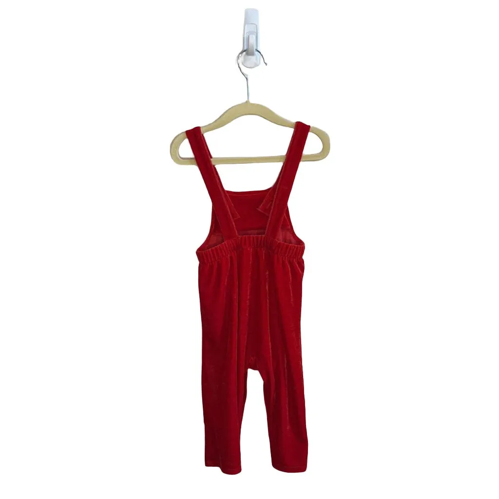 Sleeveless Velvet Romper / Hedgehog