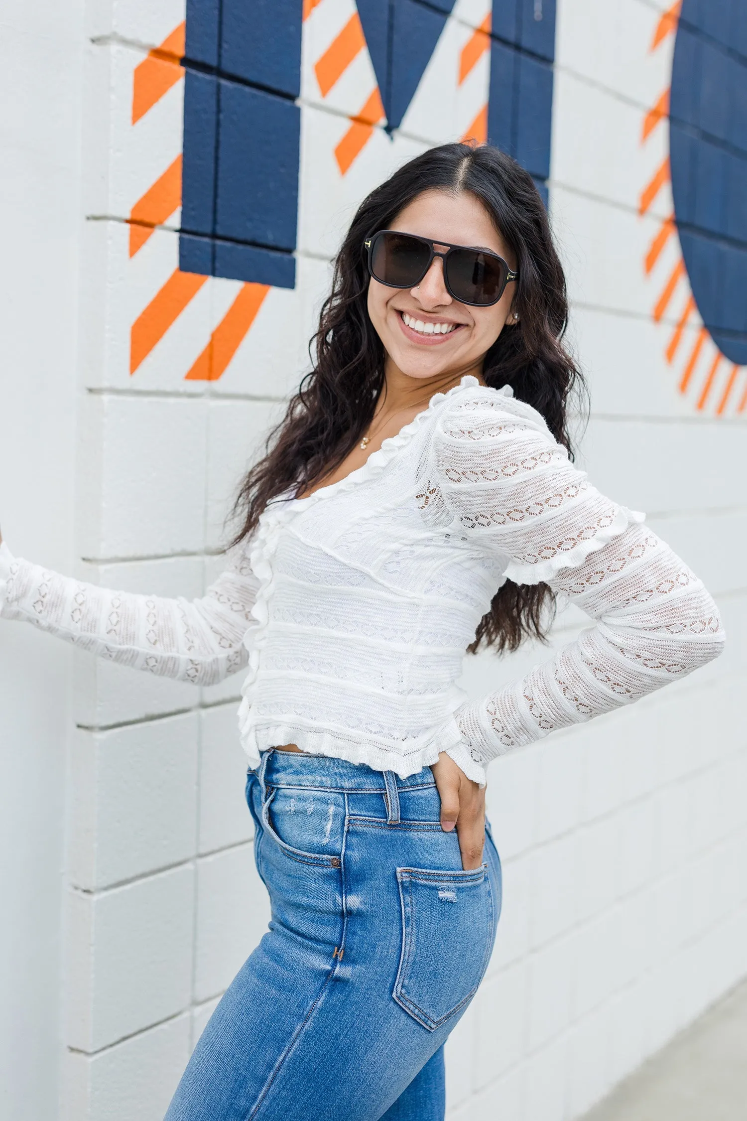 The Stars Hollow Lace Cardigan Sweater Top