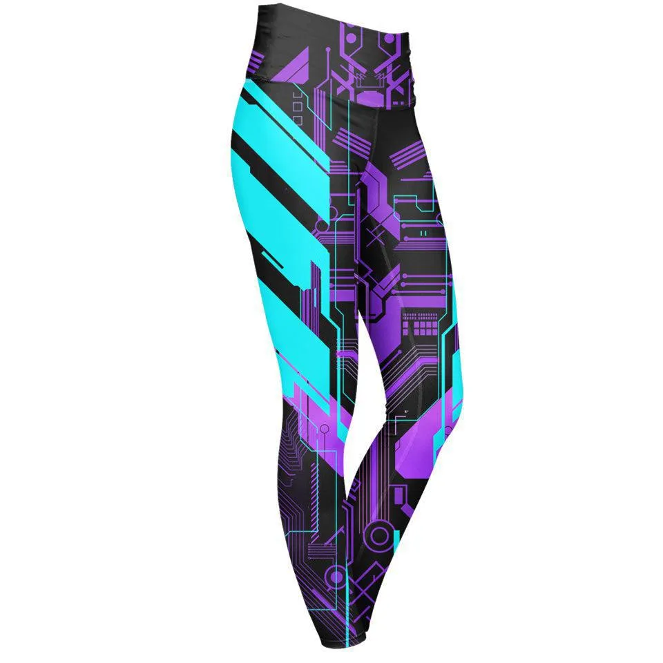 Ultraviolet High Waisted Leggings