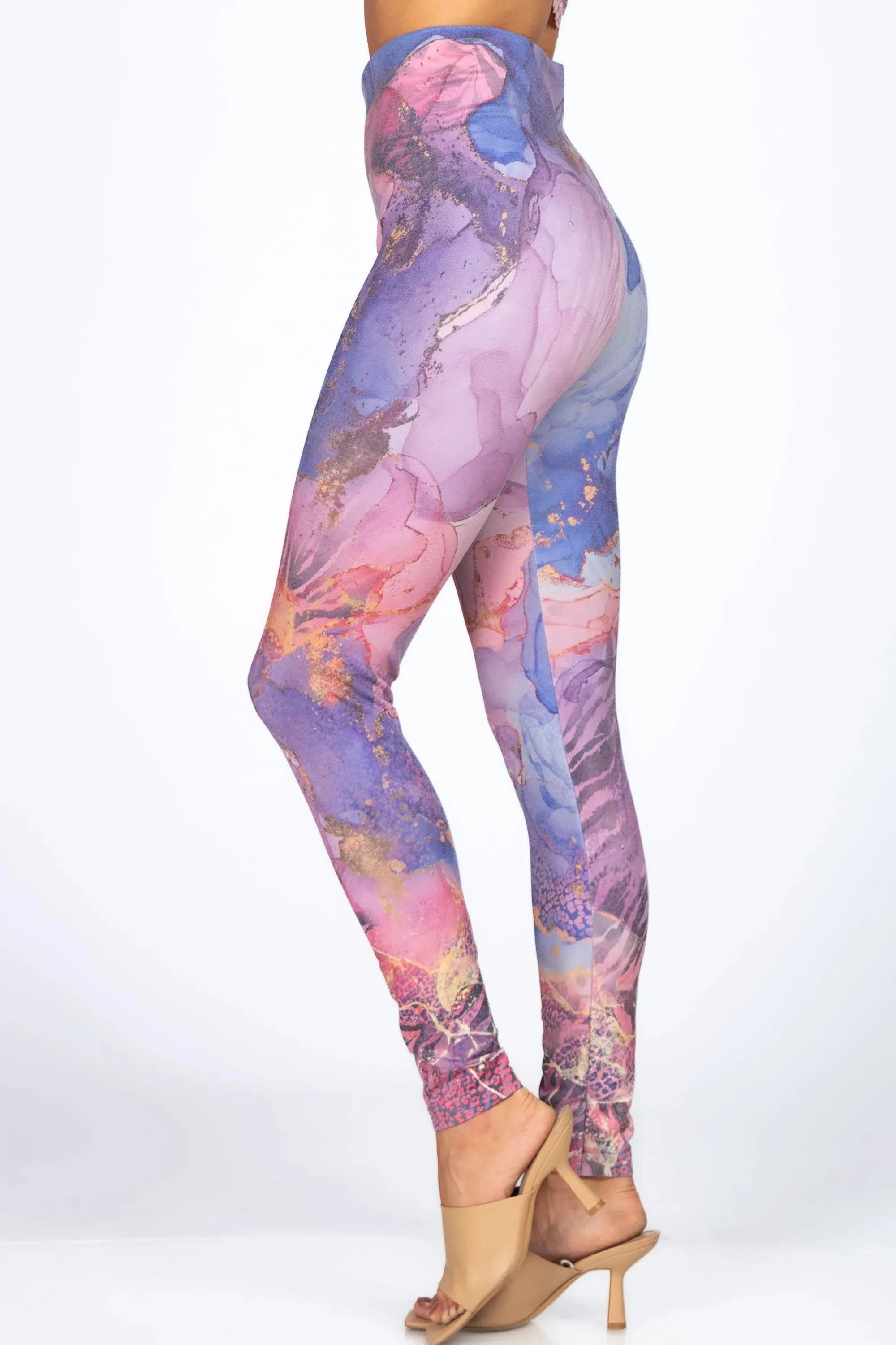 Wild Spirit Watercolor Printed Leggings