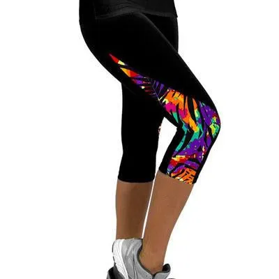 Women Capris Printed Leggings