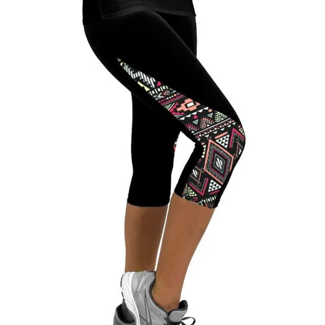 Women Capris Printed Leggings