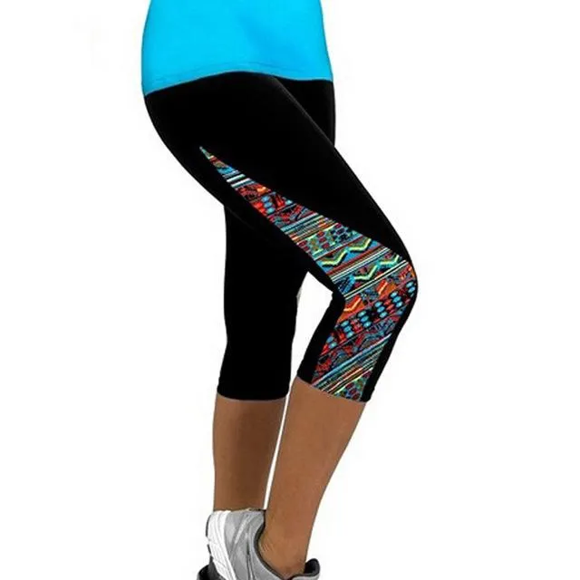 Women Capris Printed Leggings