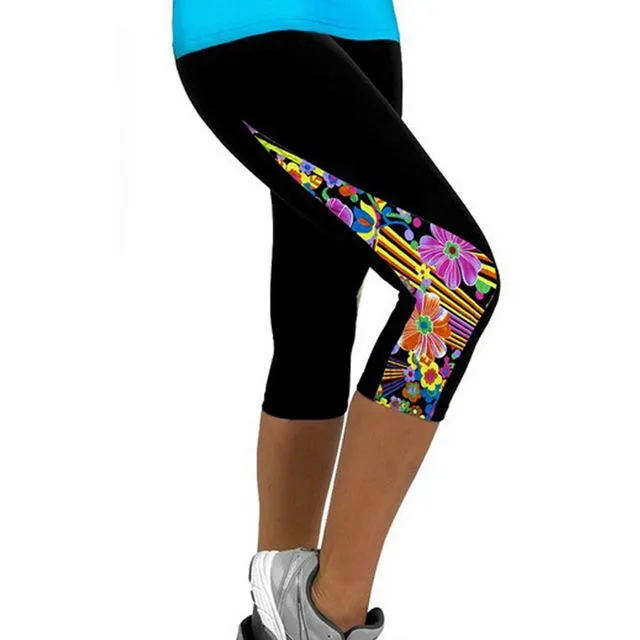 Women Capris Printed Leggings