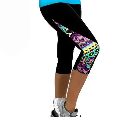 Women Capris Printed Leggings