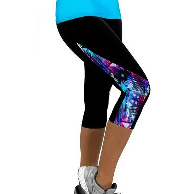 Women Capris Printed Leggings