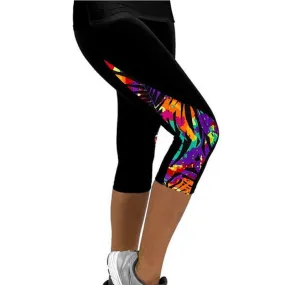 Women Capris Printed Leggings