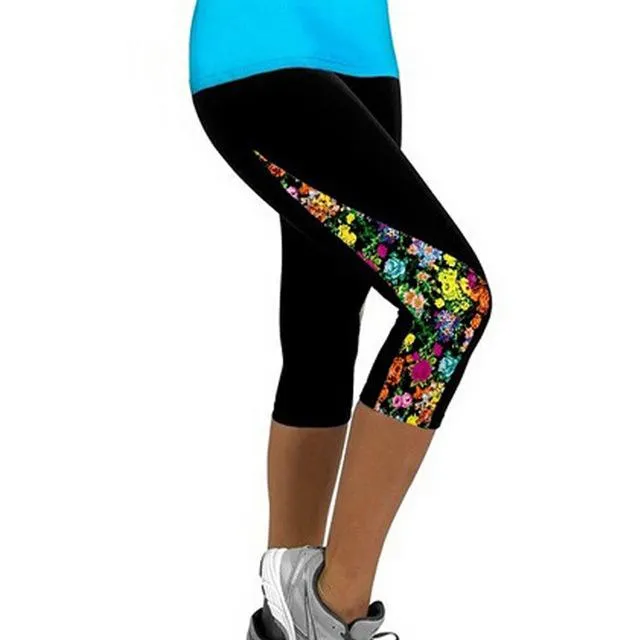 Women Capris Printed Leggings