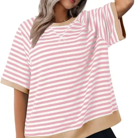 🦋Women's Oversize Striped T-Shirts💕