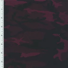 XL0011 Printed Spandex Tricot Promo print MAROON CAMO