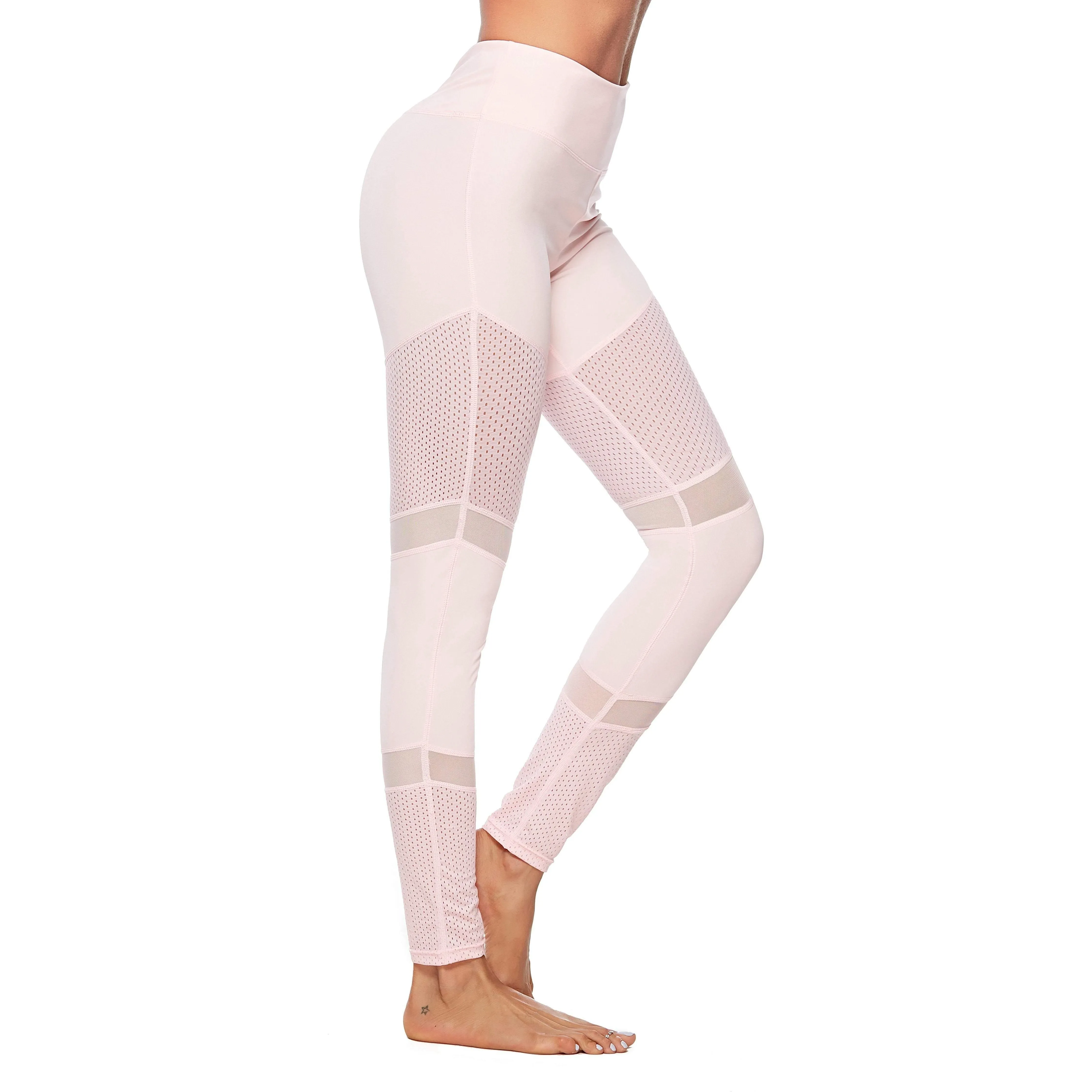 yoga fitness pink  leggings