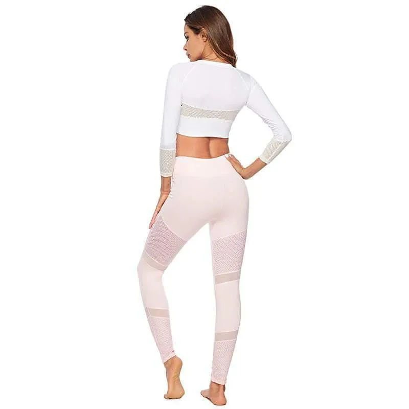 yoga fitness pink  leggings