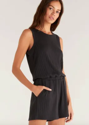 Zsup Kai Rib Romper-Blk